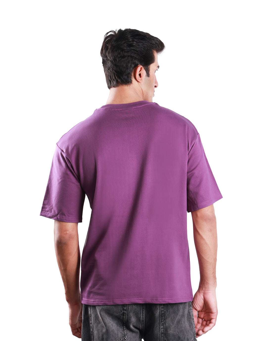 Heavy Duty Oversized T shirt - Plum Purple