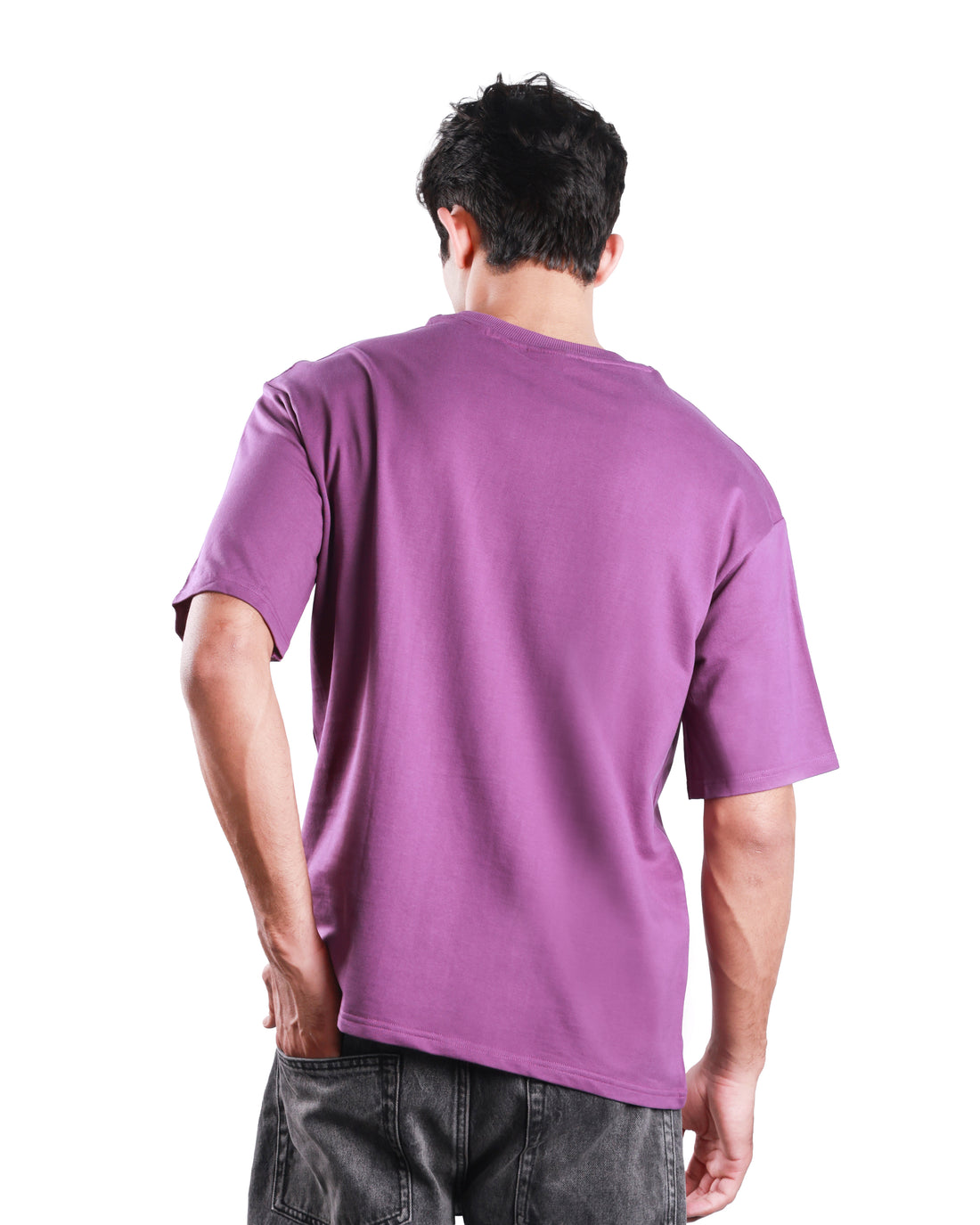 Heavy Duty Oversized T shirt - Plum Purple