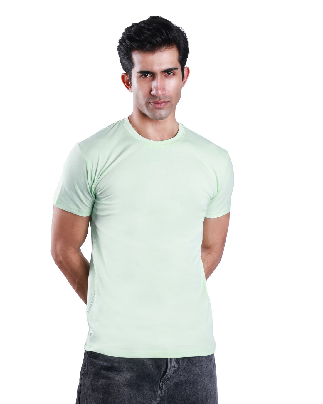 Round neck Cotton Tee - Sea Green