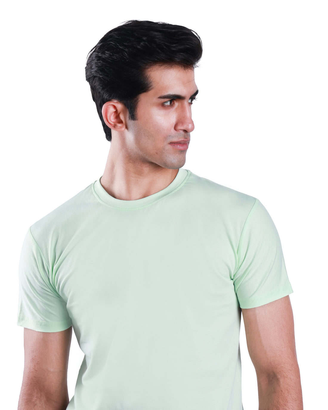Round neck Cotton Tee - Sea Green