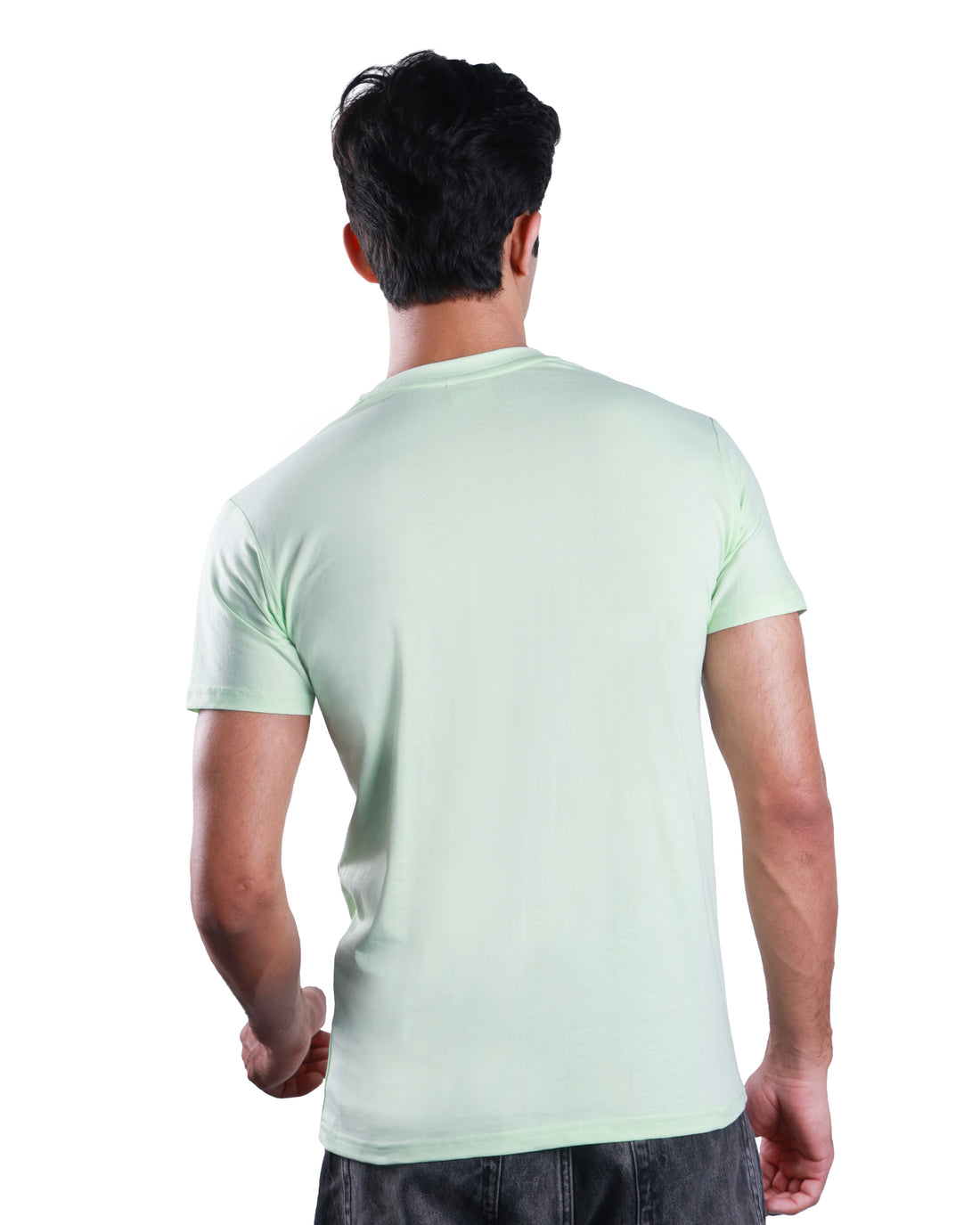 Round neck Cotton Tee - Sea Green