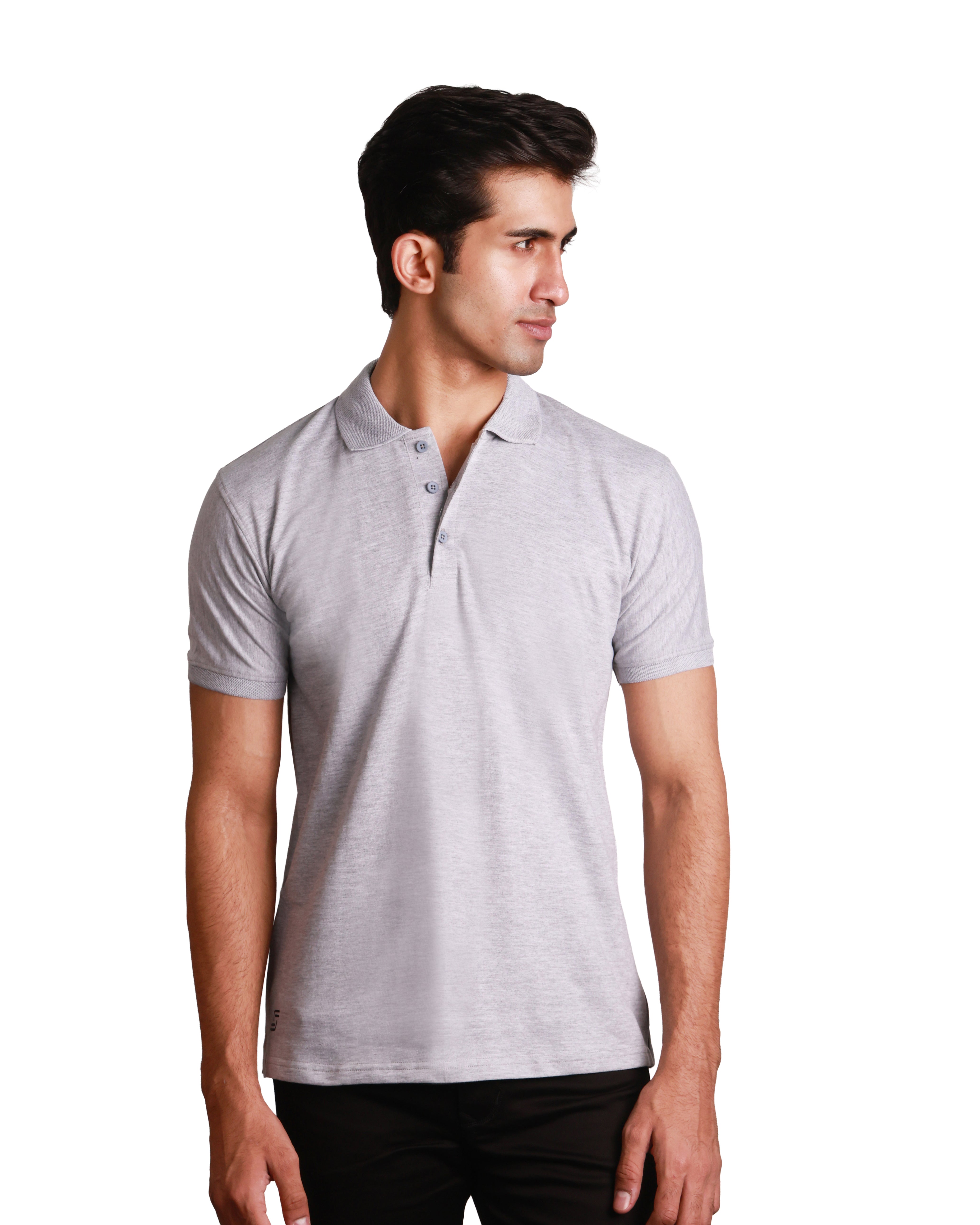 Limited Edition - Heavy Duty Polo - Melange Grey