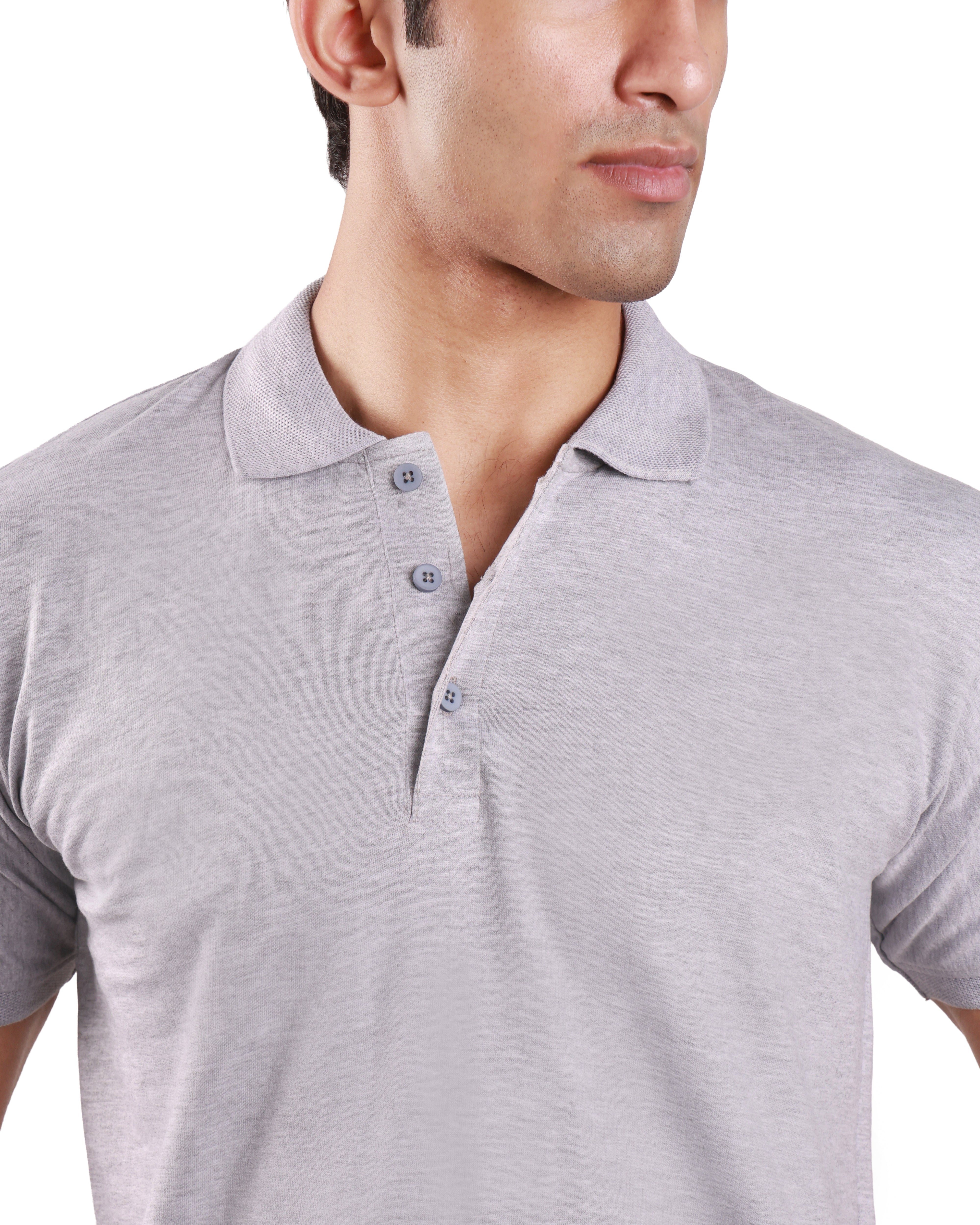 Limited Edition - Heavy Duty Polo - Melange Grey